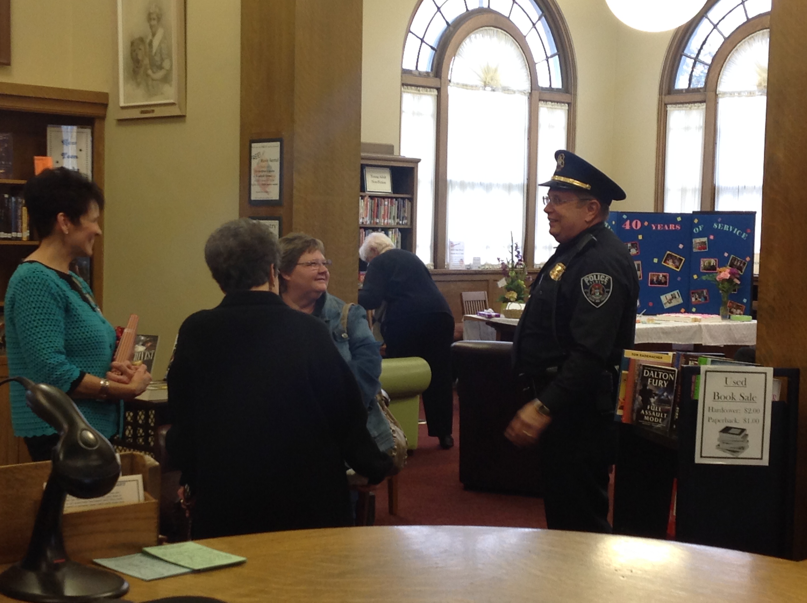 Betty, Kim Raths, Joyce Winnie, and Chief Nelson.JPG