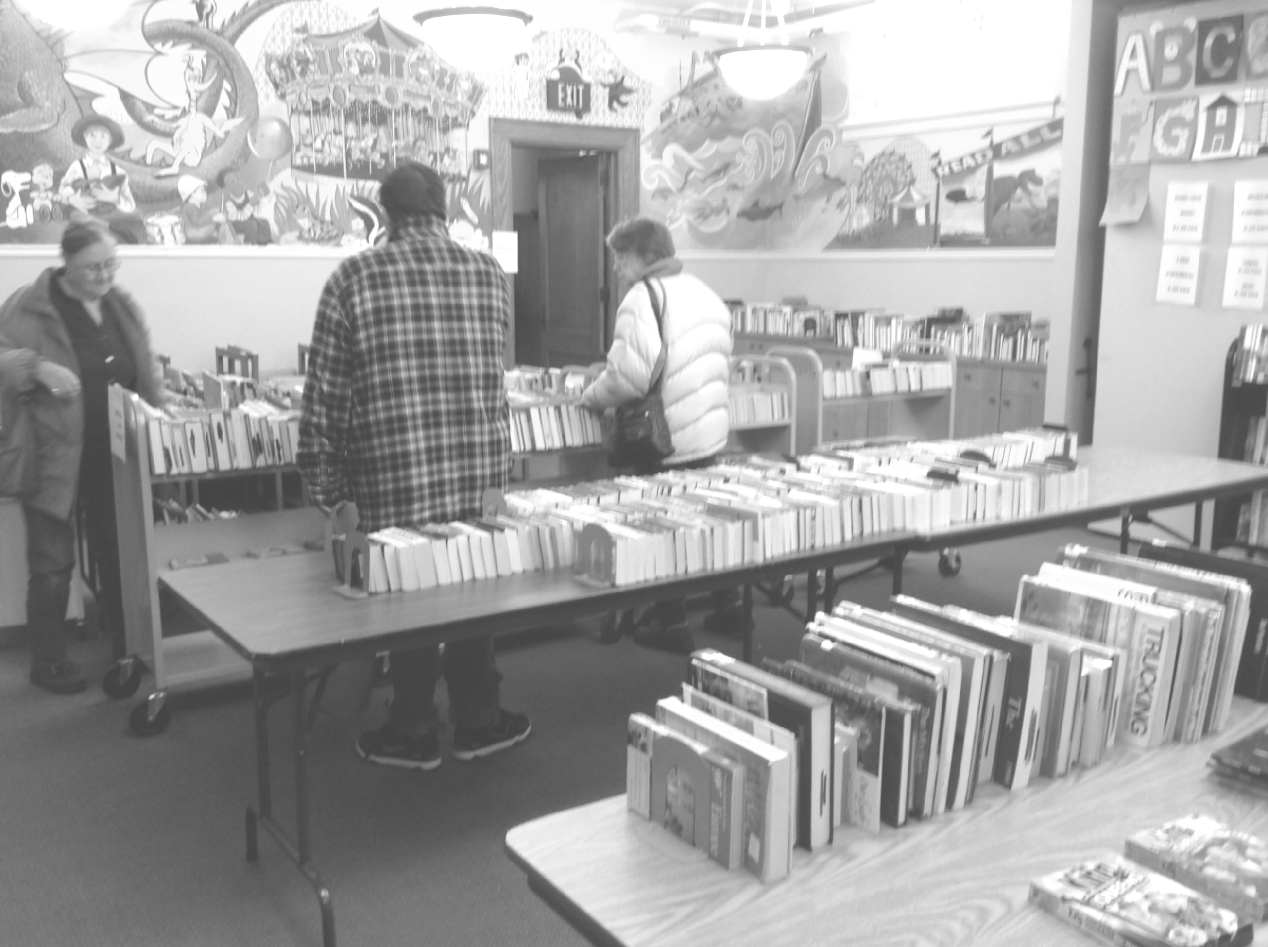 Booksale b&w